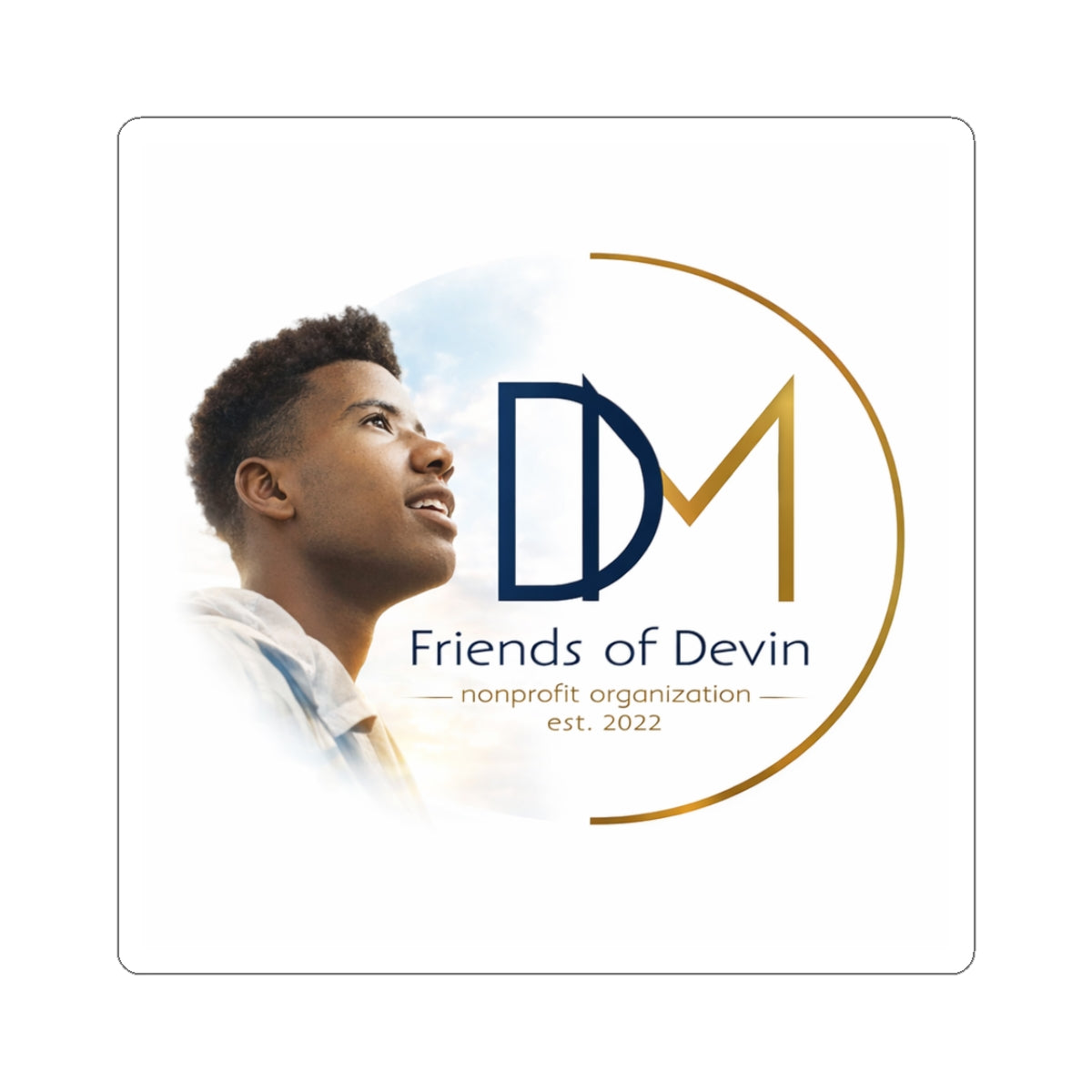 Friends of Devin Logo Sticker