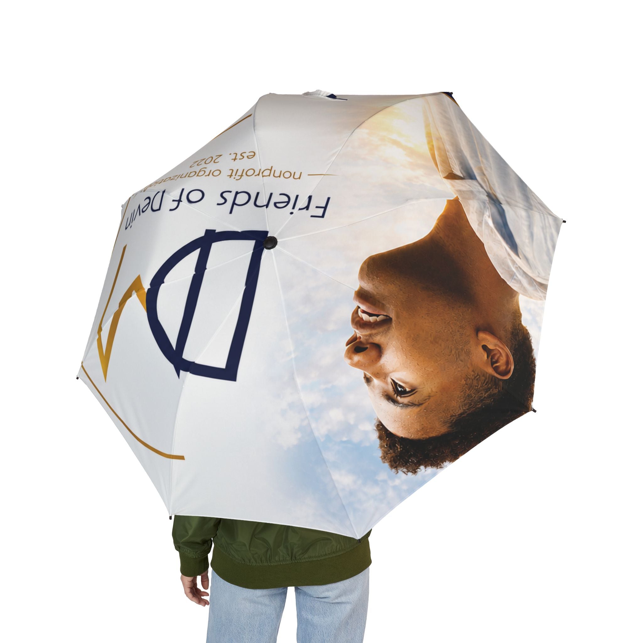 Friends of Devin - Semi-Automatic Foldable Umbrella